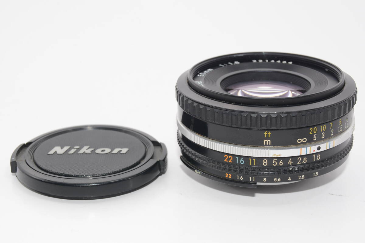 【外観特上級】 ニコン Nikon NIKKOR 50mm F1.8 Ai-S パンケーキ 爪なし #u1090の画像5