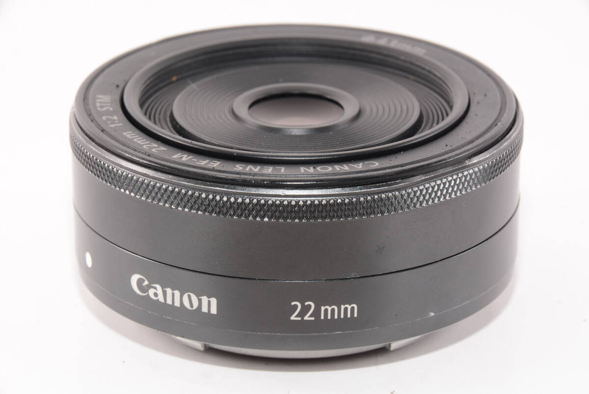 【外観並級】CANON キャノン LENS EF-M 22mm F2 STM 　#s6001_画像3