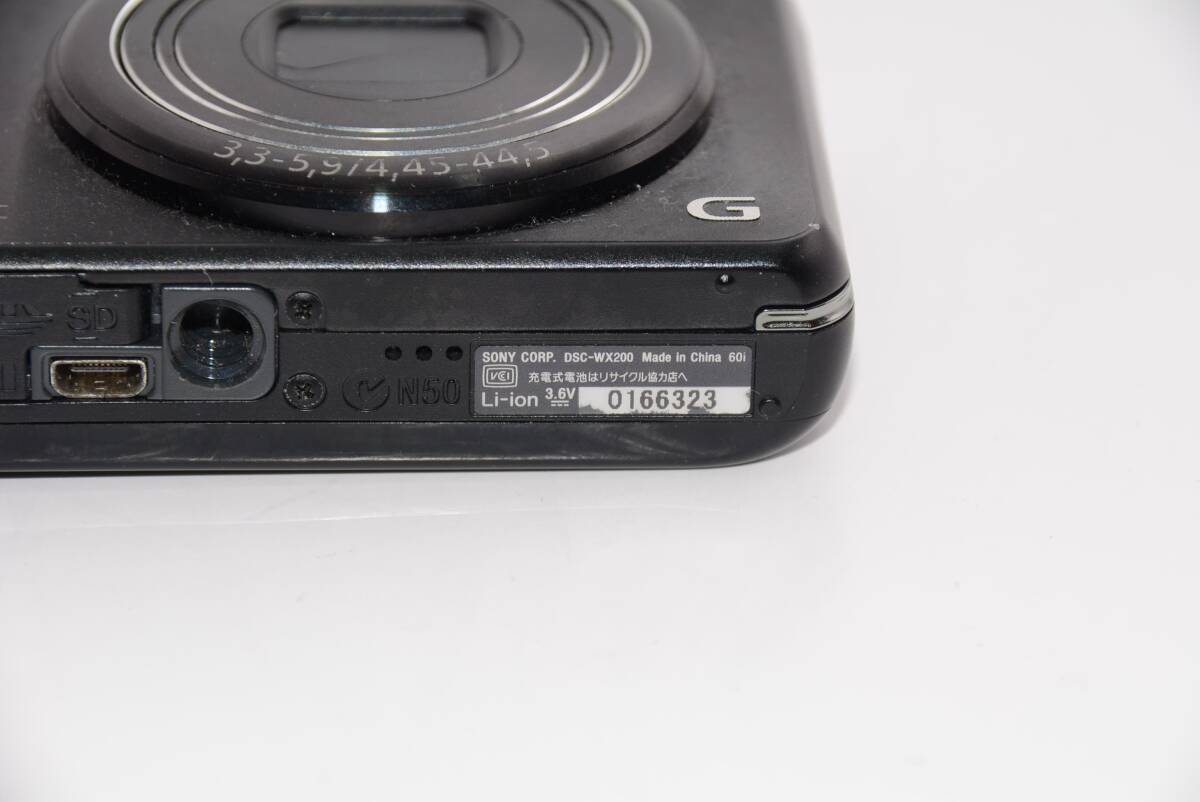 【外観特上級】SONY ソニー Cyber-shot DSC-WX200 ブラック #s6560の画像5