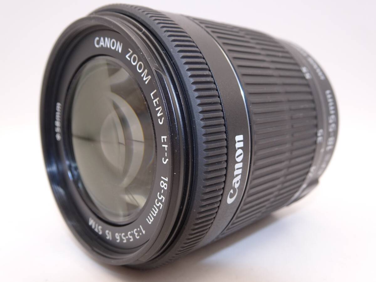 【外観特上級】Canon 標準ズームレンズ EF-S18-55mm F3.5-5.6 IS STM_画像1