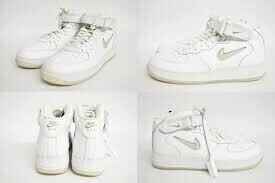 NIKE ナイキ エアフォースⅠ MID '07 ジュエル ブラシ付 白 28㎝ DZ2672-101 24-0207-2-5の画像2