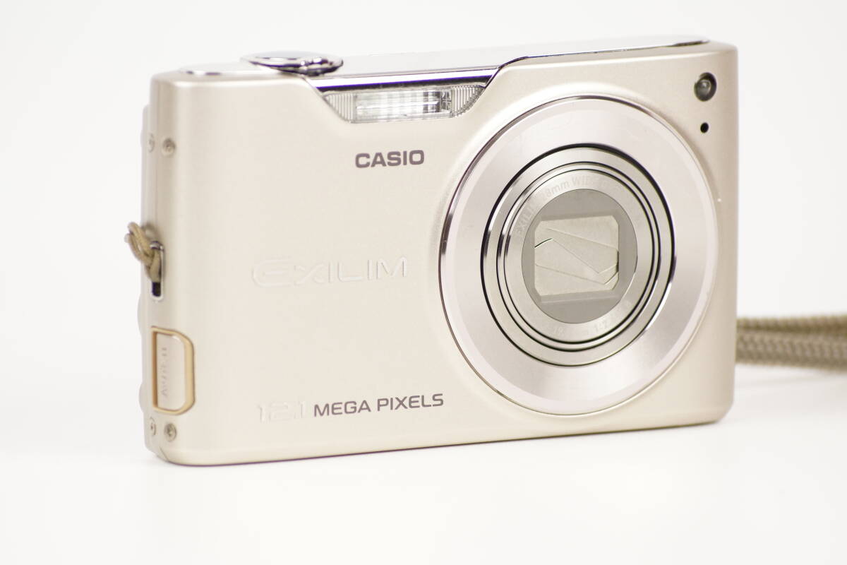 ■ 美品 ■ カシオ CASIO EXILIM EX-Z450 ゴールドボディ コンパクトデジタルカメラ バッテリー SDメモリー付き 15664の画像4