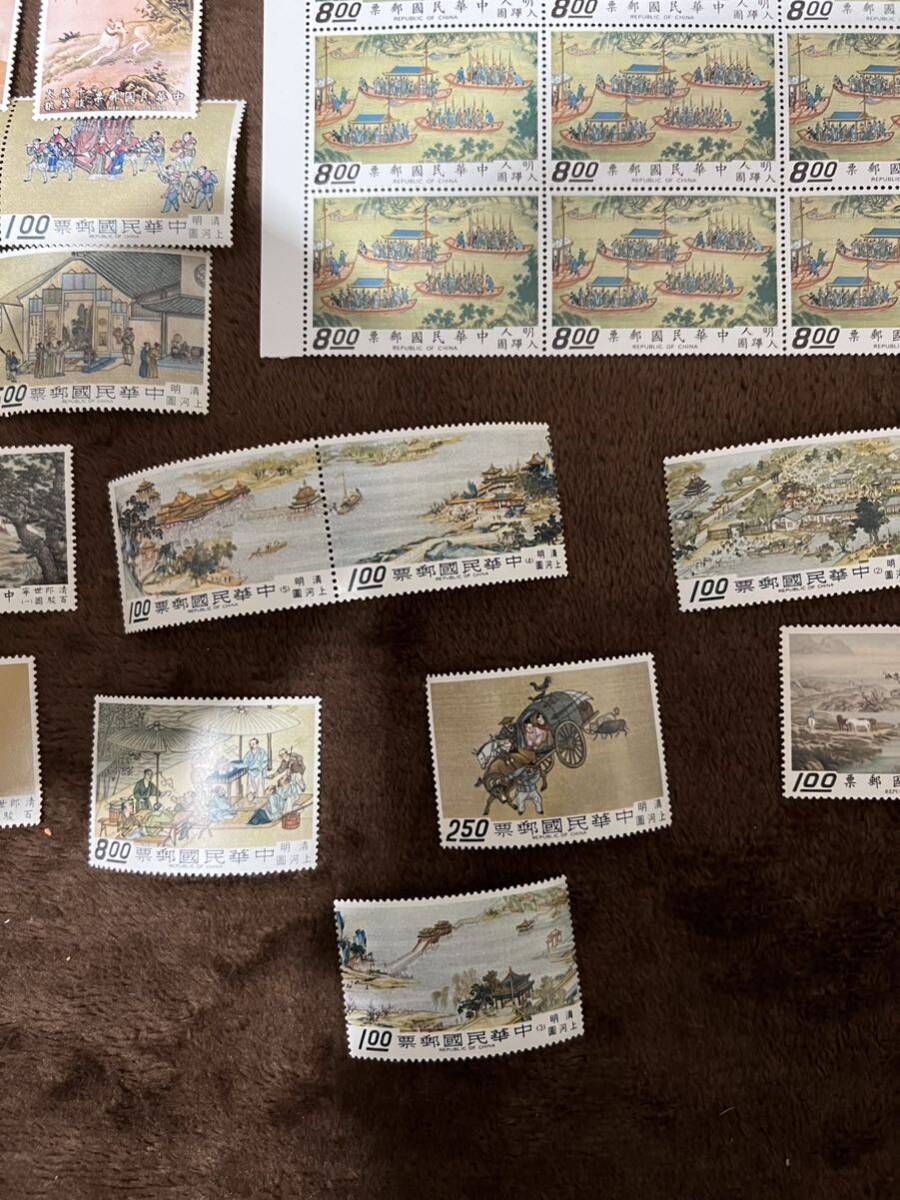 切手 中国切手 未使用品 バラ切手 大量おまとめ アンティークの画像6
