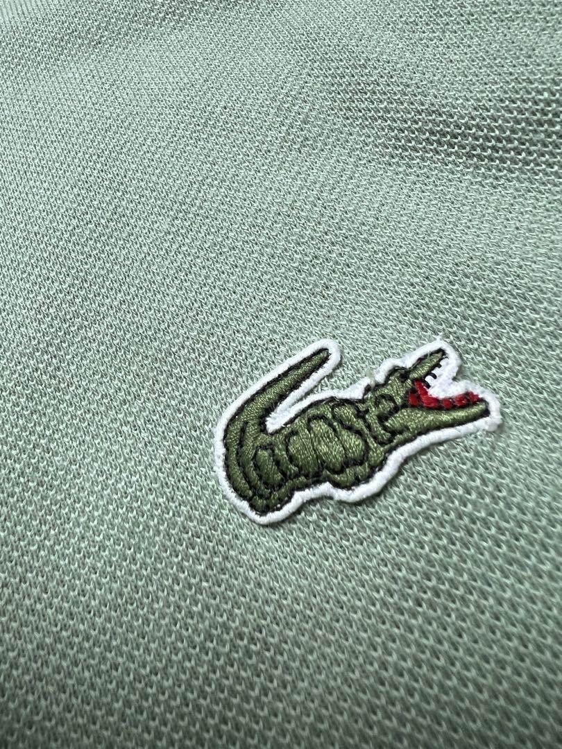 【希少】80's CHEMISE LACOSTE ラコステ フレンチラコステ フランス製 長袖 カーキ 105_画像4