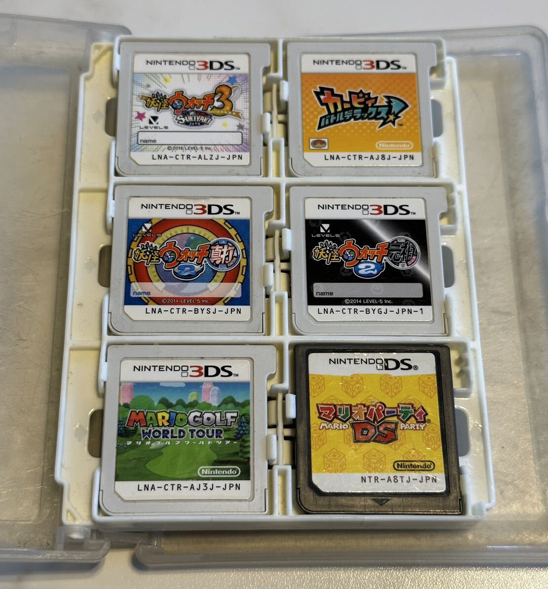3DSソフトまとめ売り 14個セット Nintendo 任天堂 妖怪ウォッチ マリオゴルフ モンスト カービィなど！の画像1