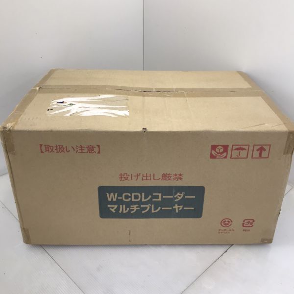 J1-4127T 【新品/未開封】 W-CDレコーダー マルチプレーヤー TCDR-186WC ラジオ アンプ スピーカー 簡単ダビング レコード cd カセットの画像2