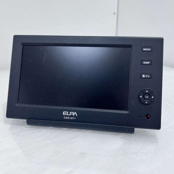 J5-4292【動作品/スタンド付き】ELPA バッテリー内蔵 7インチ液晶モニター CMS-M71の画像1