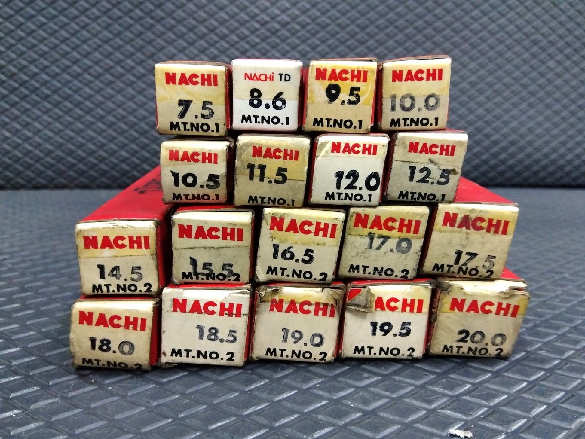 ★送安\185! NACHI 鉄工用ドリル MT2 Φ20.0mm 未使用 ⑱◆ ナチ テーパーシャンクドリル テーパードリル 旋盤 ボール盤の画像7