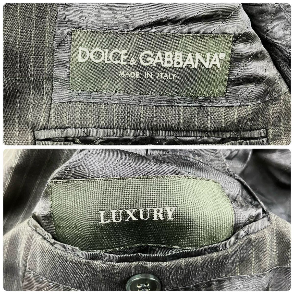  overwhelming presence * unused class XL size * Dolce & Gabbana [ top class line ]DOLCE&GABBANA suit LUXURY three-piece * Toro Toro feeling of quality *