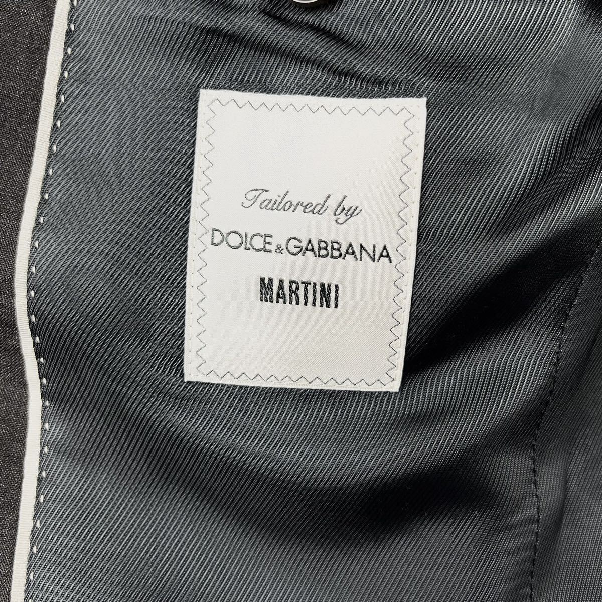 圧倒的存在感◎ ドルチェ&ガッバーナ【王者の風格】DOLCE&GABBANA スーツ Lサイズ相当 MARTINI◎ 現行タグ◎ トロトロ質感◎ ブラック_画像7