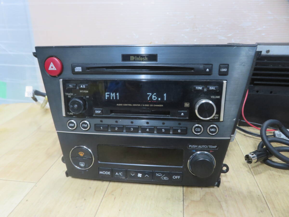 動作保証付★A14/レガシィ　マッキントッシュ　PF-40621/FH-201BF2/EF-12081　前期　BL5 BP5 BP9 BPZ CD MD デッキ オーディオ　_画像3