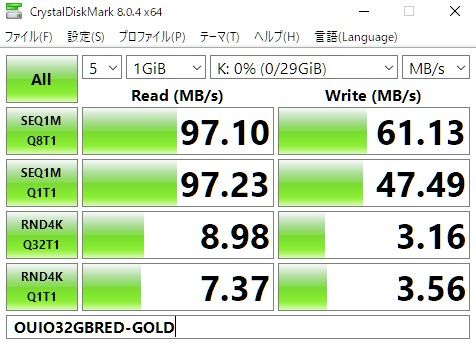 マイクロSDカード 32GB 2枚 class10  OUIO  RED-GOLD 高速 2個