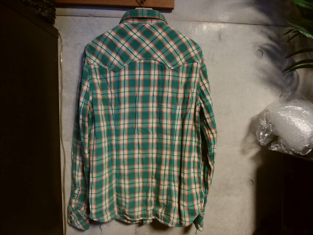 【TMT】ウエスタンチェック柄ネルシャツL （ダブルガーゼシャツ） 直営店 初売り限定 復刻品 人気アイテム オリジナルモデルはキムタク着の画像2
