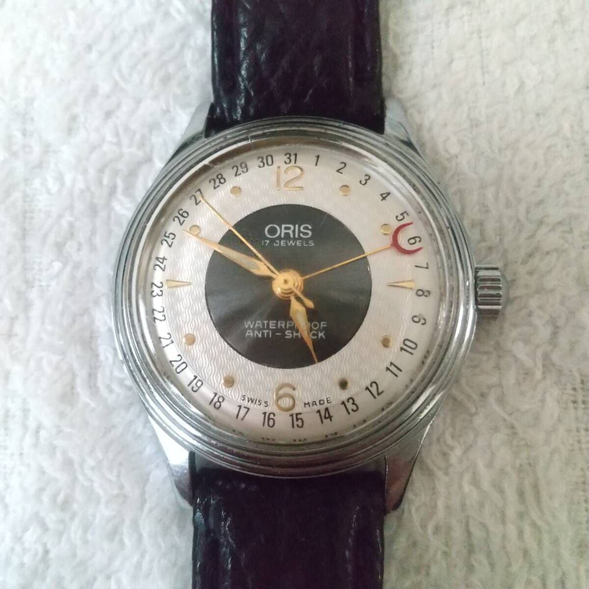 ORIS 手巻き ポインターデイト 腕時計 の画像1
