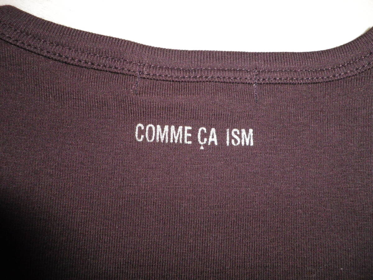 ◇　新品未使用　◇　COMME CA ISM　コムサイズム　カットソー　　◇　ブラウン系　送料￥２３０　◇_バックプリント