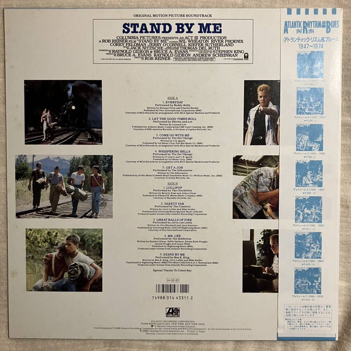 美盤 STAND BY ME スタンドバイミー サントラ OST P-13427 LP 12inch レコード アナログ盤_画像2