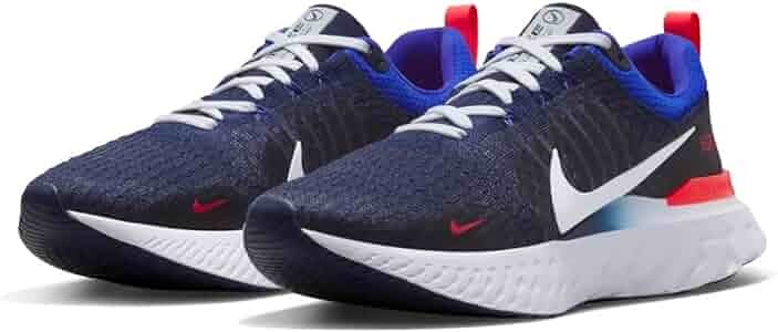 春新作の FLYKNIT RUN INFINITY REACT FD0364-419 紺/青/赤 3 フライニット ラン インフィニティ リアクト ナイキ 26.5cm 3 ジョギング ランニング 26.5cm