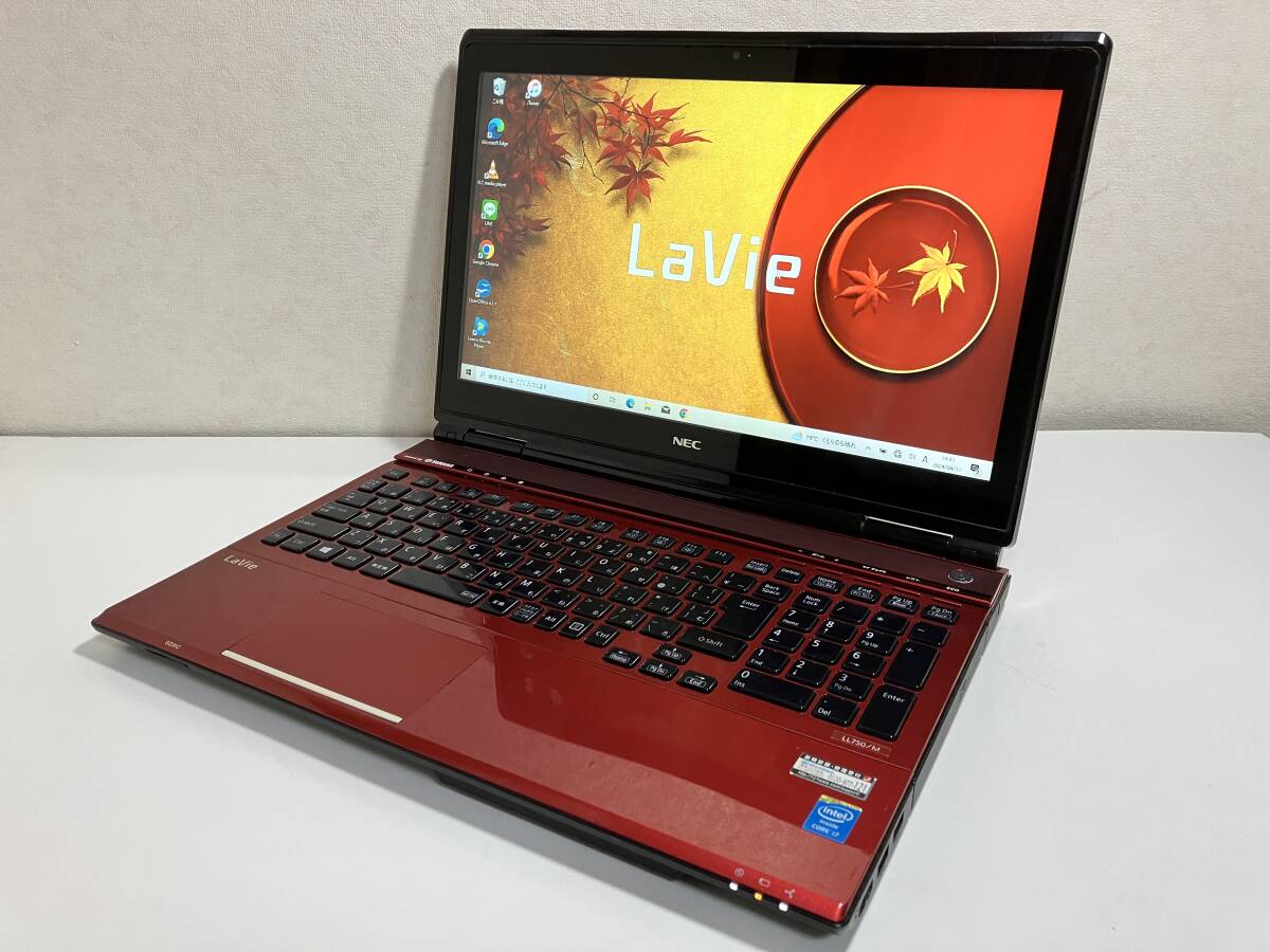 [. speed new SSD512GB* memory 16GB* touch panel!]*NEC LL750/M ( red )* strongest Core i7-4700MQ* camera /Blu-ray/USB3.0*
