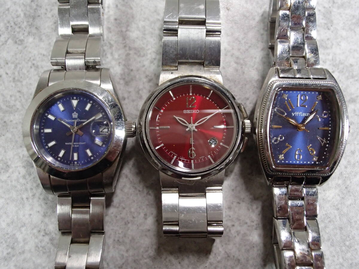 レディース腕時計 大量 100点 4kg セット まとめ SEIKO Exceline/CITIZEN xC/RADO/LANCEL/Guy Laroche/courreges/BULOVA 他 インボイス可の画像4