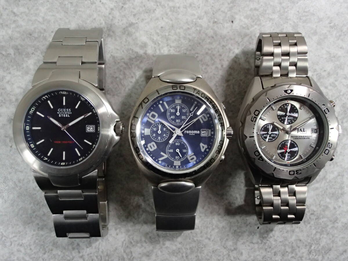 メンズブランド腕時計 大量 50点 セット まとめ SEIKO/CITIZEN/CASIO/TECHNOS/GUESS/renoma/MARC JACOBS/NIXON/FOSSIL/MUSK他 インボイス可の画像5