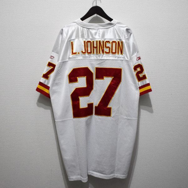 REEBOK NFL カンザスシティ・チーフス #27 ラリー・ジョンソン フットボールシャツ_画像2