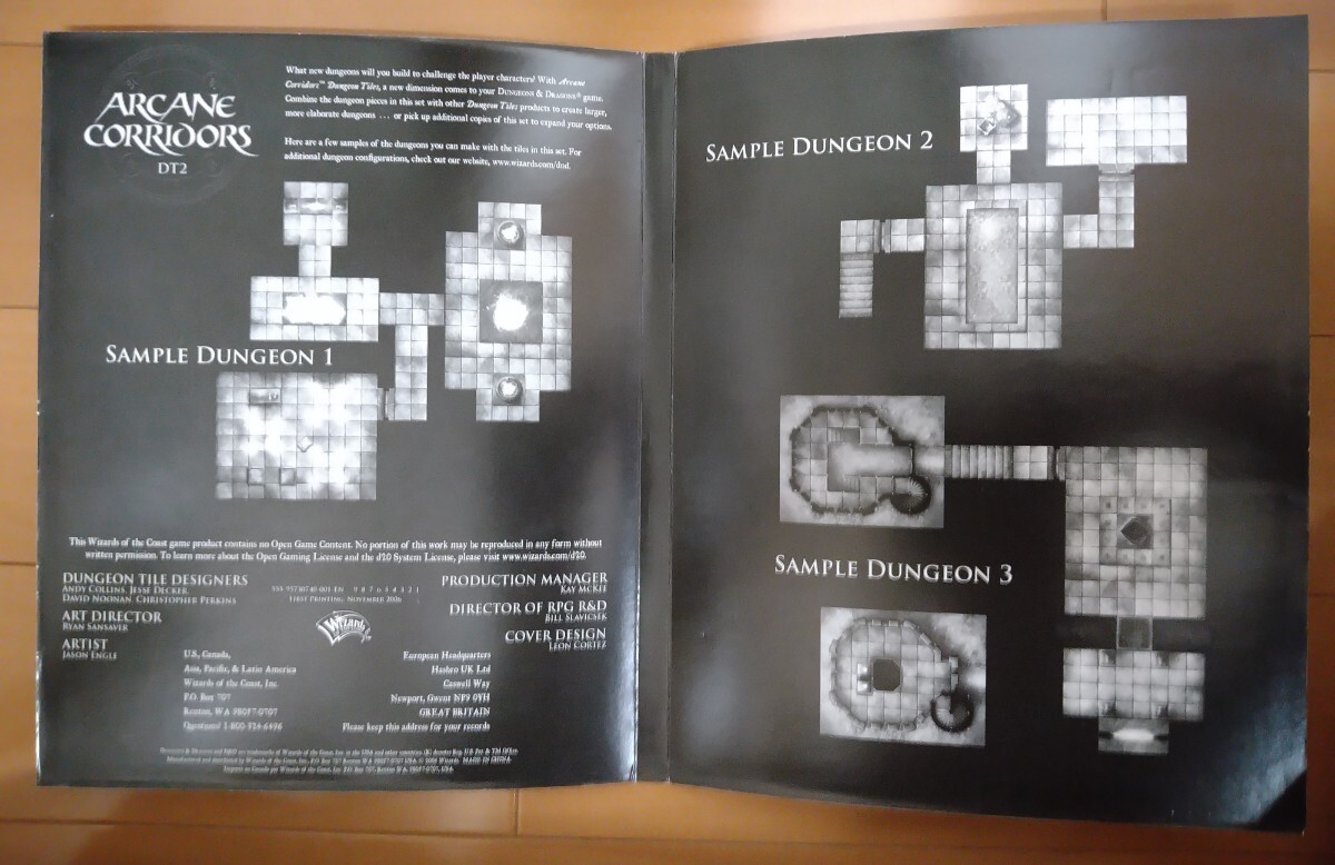 TRPG D&D 3.5版 DUNGEON TILES 開封済 ARCANE CORRIDORSの画像3
