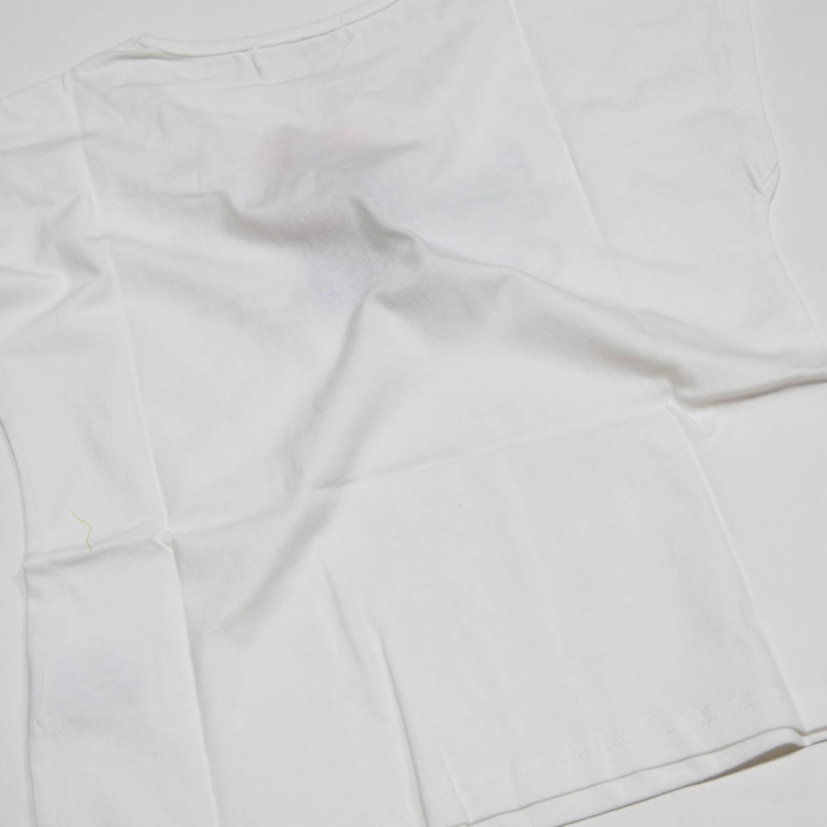 140cm V衿開き半袖Tシャツ ホワイト 綿100% オリジナル2502821 女の子 小学生 ジュニア_画像6