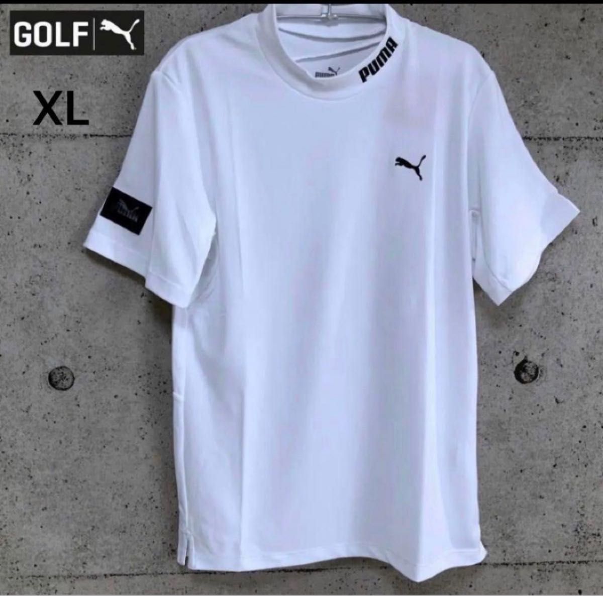 プーマゴルフ【XL】3D ロゴ ツアーデザイン 接触冷感 モックネックシャツ