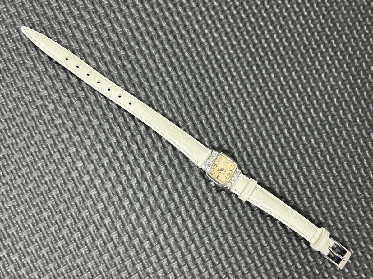 CITIZEN xc ストーンベゼル レディース 腕時計 スクエア 4520-T006761 シチズン クロスシーの画像8