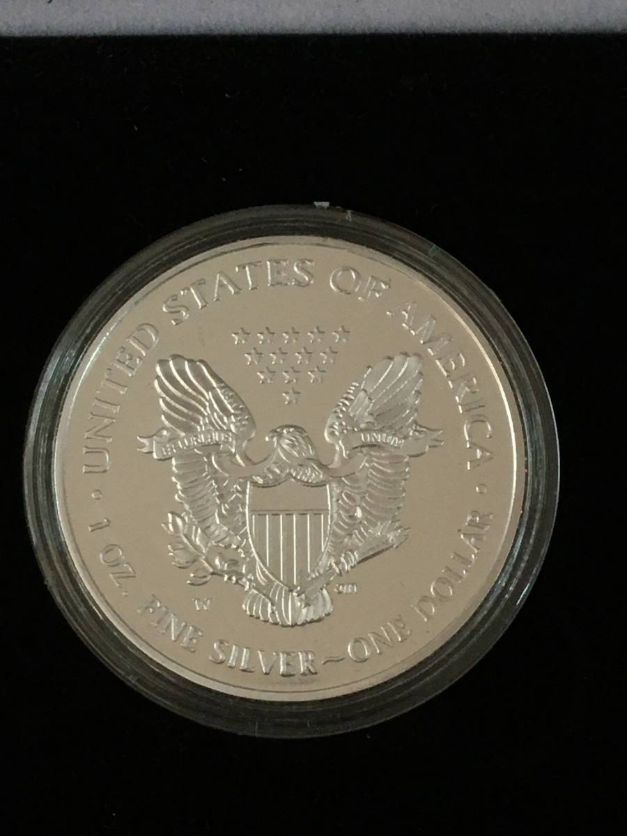 アメリカイーグル/女神像記念銀貨、コイン、メダル 1ドル 2015年 約34g(スラブ) WorthCollectionケース入りの画像3