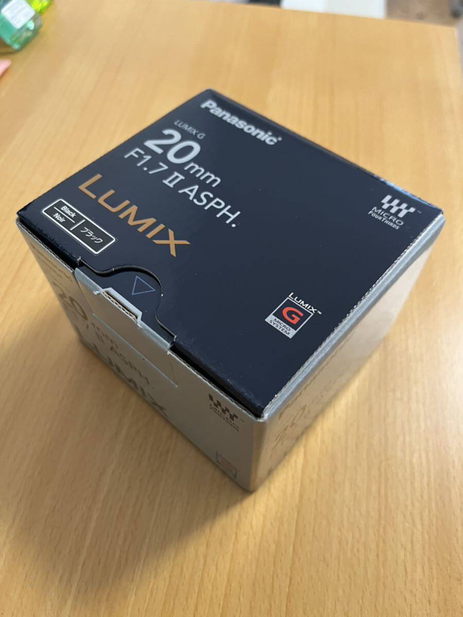 ★新品未使用品 日本製★ LUMIX G 20mm/F1.7 II ASPH. H-H020A-K / ブラック 黒_画像1