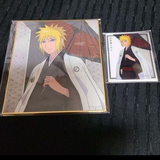 NARUTO ナルト 番傘和装アクリルカード＆ミニ色紙 波風ミナト