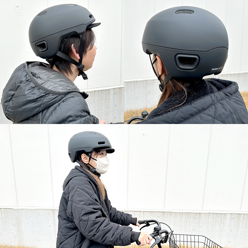 アウトレット 自転車 ヘルメット CRAS Lサイズ (58～61cm未満) マットブラック SG サイクル 通勤 通学 リード CB-01_画像8