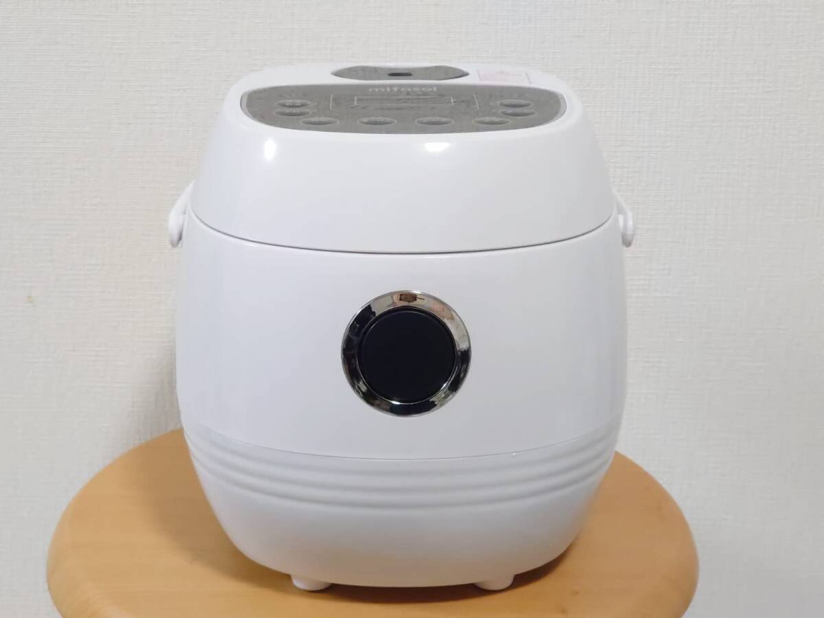 コンパクト2合炊き炊飯器 8モード搭載 予約・保温機能付き 高品質 安全設計 操