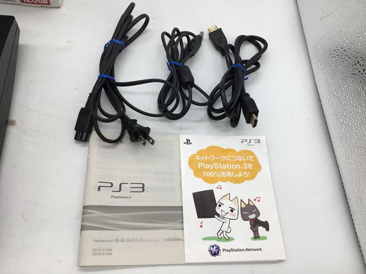 ジャンク品【SONY】ソニー　PlayStation 3（PS3）120GB　チャコール・ブラック　CECH-2100A【郡山安積店】