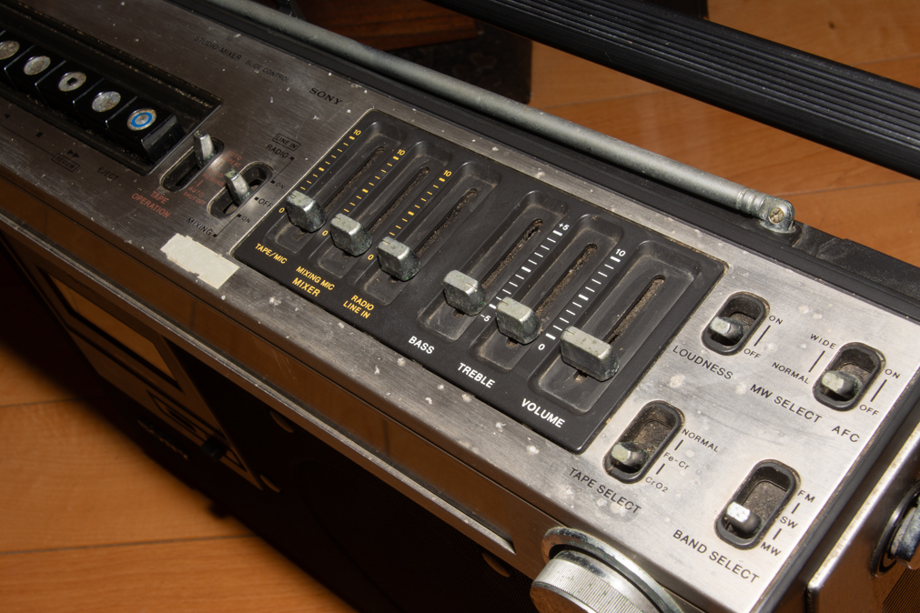 SONY ラジカセ CF-1990 昭和レトロ ソニー オーディオ ラジオカセットレコーダーの画像4