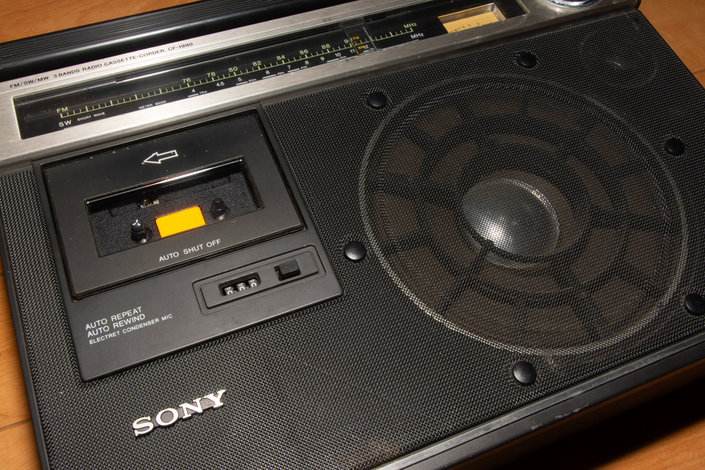 SONY ラジカセ CF-1990 昭和レトロ ソニー オーディオ ラジオカセットレコーダーの画像2