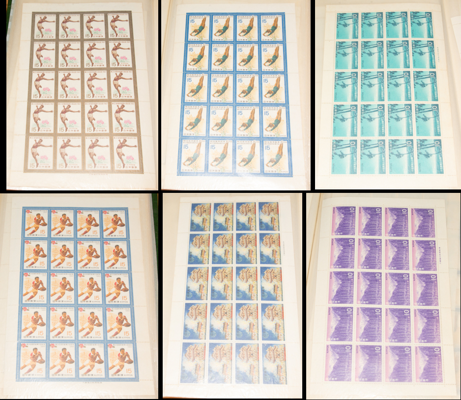 切手 未使用シート シートブック 額面14,440円分 1960〜1970年代 昭和レトロの画像5