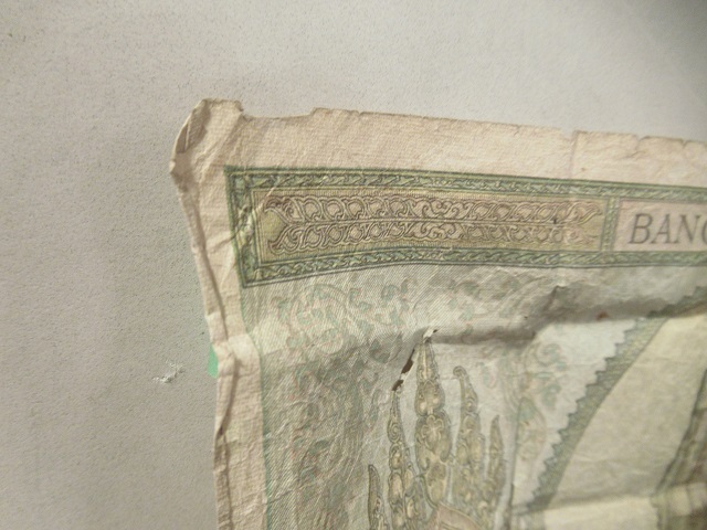〓旧紙幣 フランス領インドシナ (ニューカレドニア）1937~67年 100Francs インドシナ銀行 フラン ξの画像9