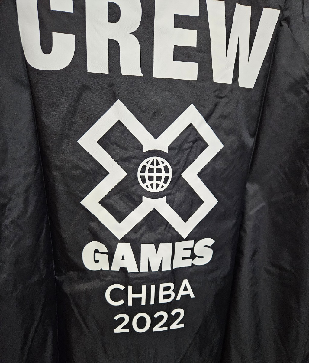 新品☆HUF × X GAMES CHIBA 2022 ロゴ コーチジャケット エックスゲーム 千葉 ブラック系 ハフ サイズL ユニセックス クルー ヨギボー 8の画像6