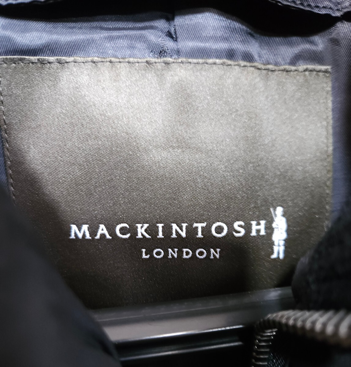 美品☆MACKINTOSH LONDON マッキントッシュ ダウンライナー付き ツイードジャケット メンズLL グレンチェック柄 2WAY レイヤード_画像6