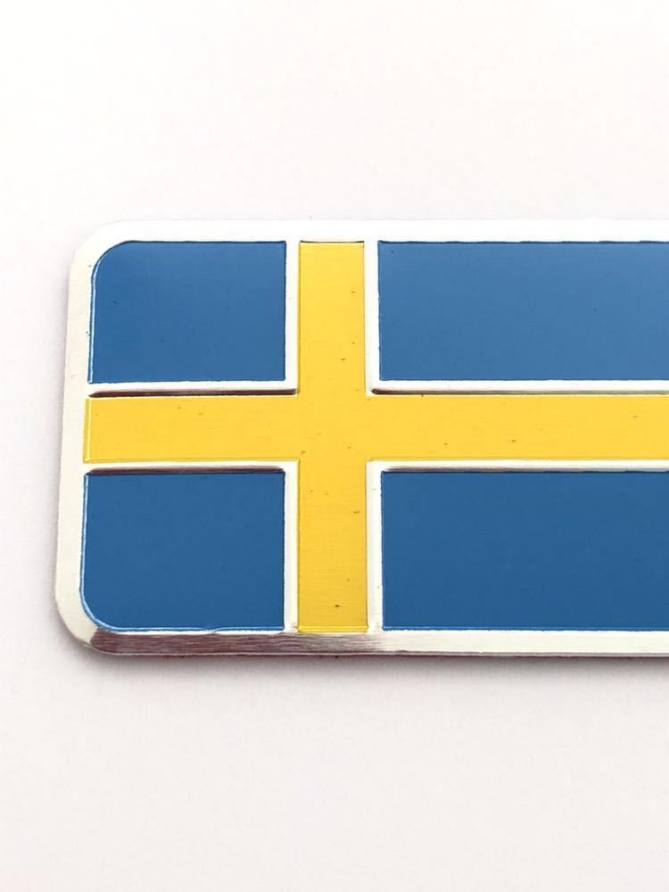 E スウェーデン 国旗 バルブキャップ エンブレム ステッカー フェンダー ボルボ VOLVO 850 940 960 C30 C70 S40 S60 S70 S80 S90 V90 XC40_画像2