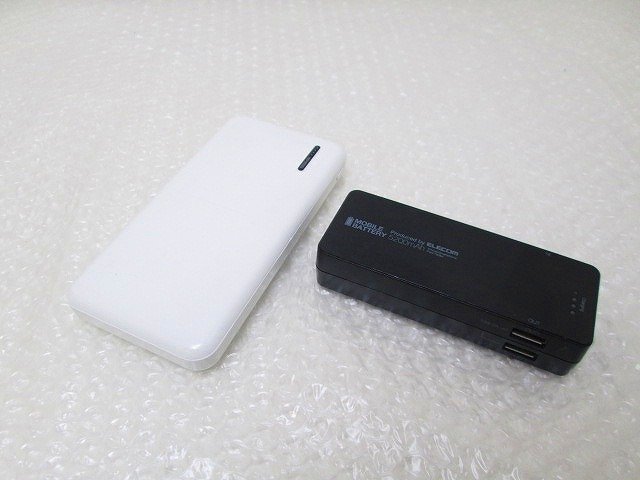 PK16377U★ELECOM 他★モバイルバッテリー・2点まとめて★DE-M01L-1920 他★_画像1