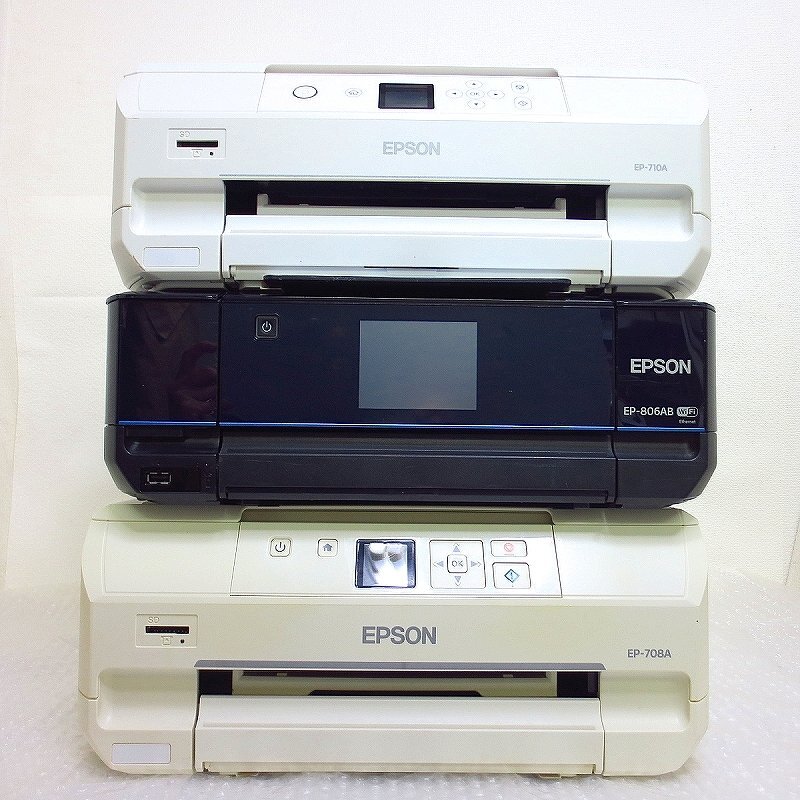PK16459R★EPSON★A4カラープリンター 3台★EP-710A★EP-806AB★EP-708A★_画像2