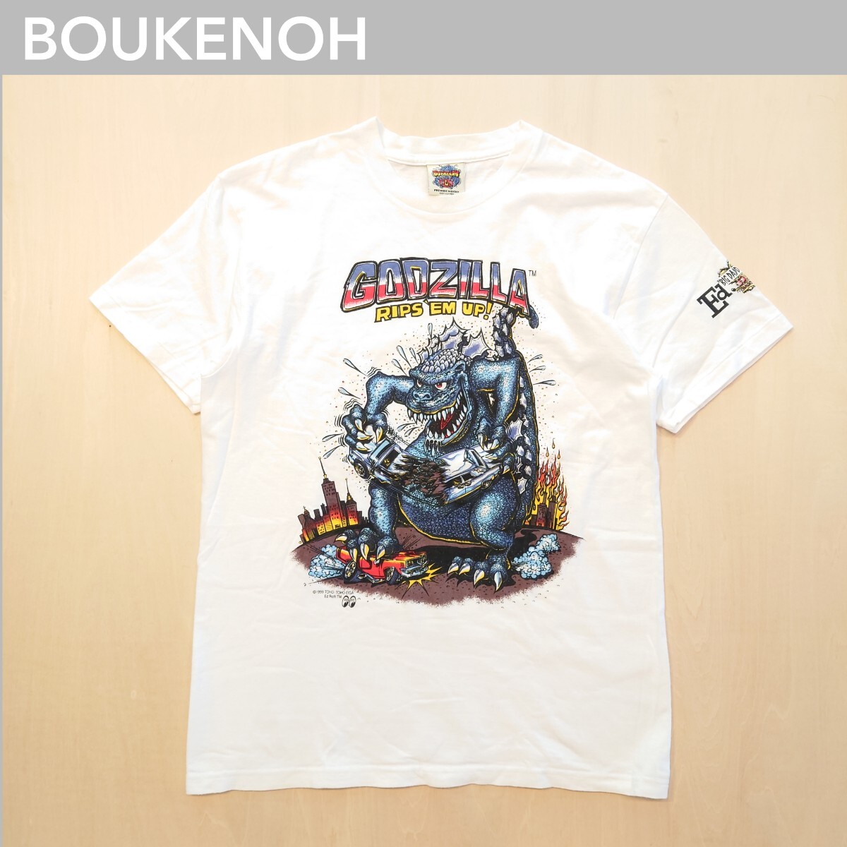 BOUKENOH Tシャツ ed roth エドロス ゴジラ GODZILLA the real BOUKENOH Tシャツ ed roth エドロス ゴジラ GODZILLA the real