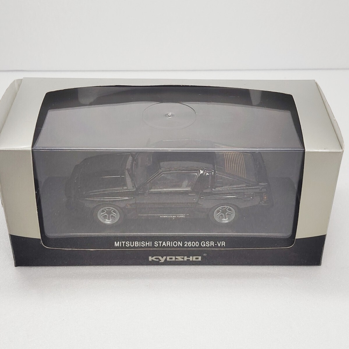  с коробкой Kyosho 1/43 Mitsubishi Starion 2600 GSR-VR mitsubishi спорт машина Gorilla черный retro 1 иен ~ 1 иен старт 042511