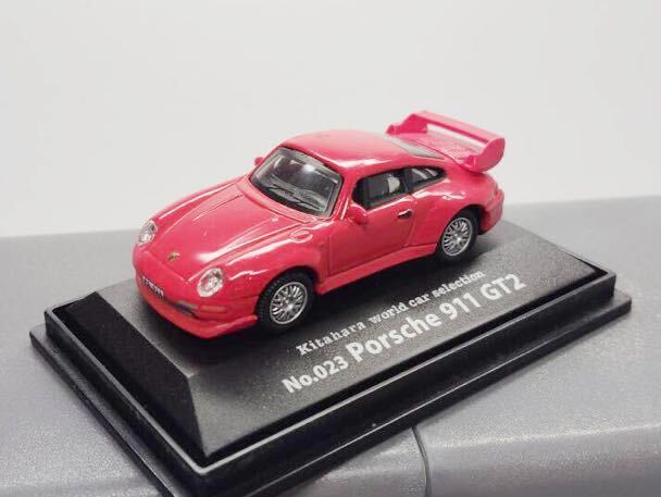 1 1円～ 1 1円スタート ！ 1/72 PORSCHE 911 GT2 ポルシェ 赤 ドイツ車 スポーツカー 水平対向 ミニカー 041002の画像1