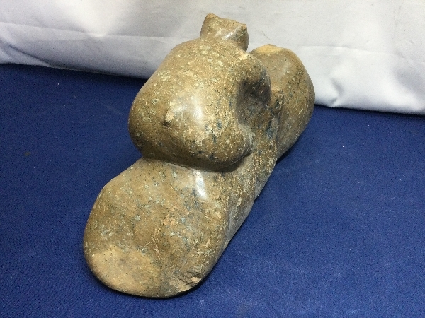 希少　鑑賞石　古代　重量14.2kg（高さ×横幅×奥行）21.5×42×13.5cm（3228）アート　貴重　当時物　時代　歴史　石　置物　文化　遺跡　_画像6