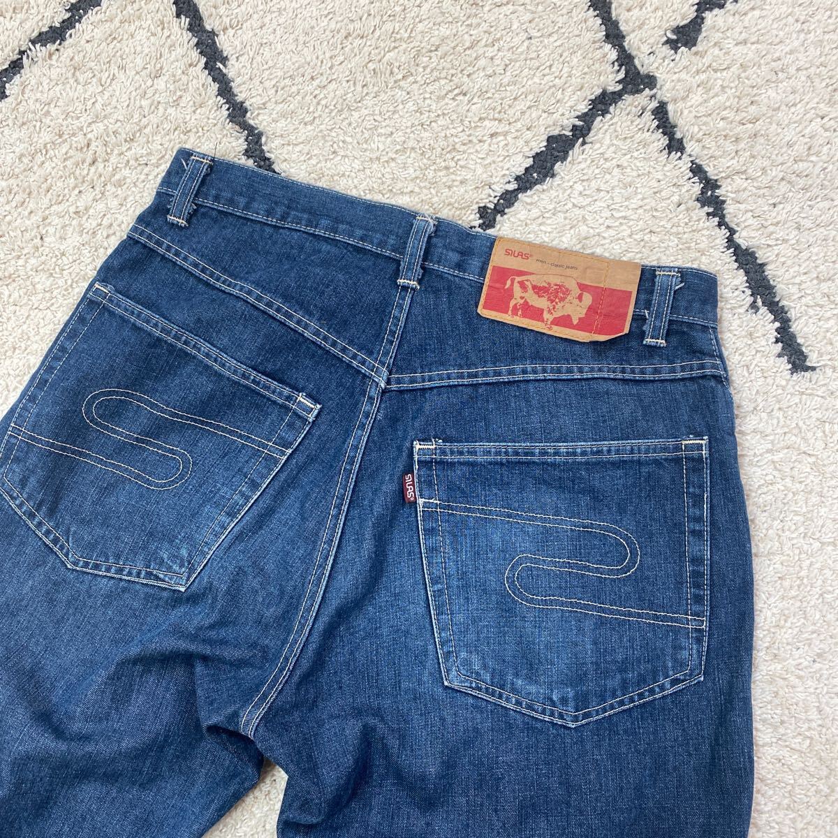 セール 即決1円 80s 90s◆ビンテージ SILAS サイラス classic jeans デニム◆ボタンフライ◆30インチ_画像6