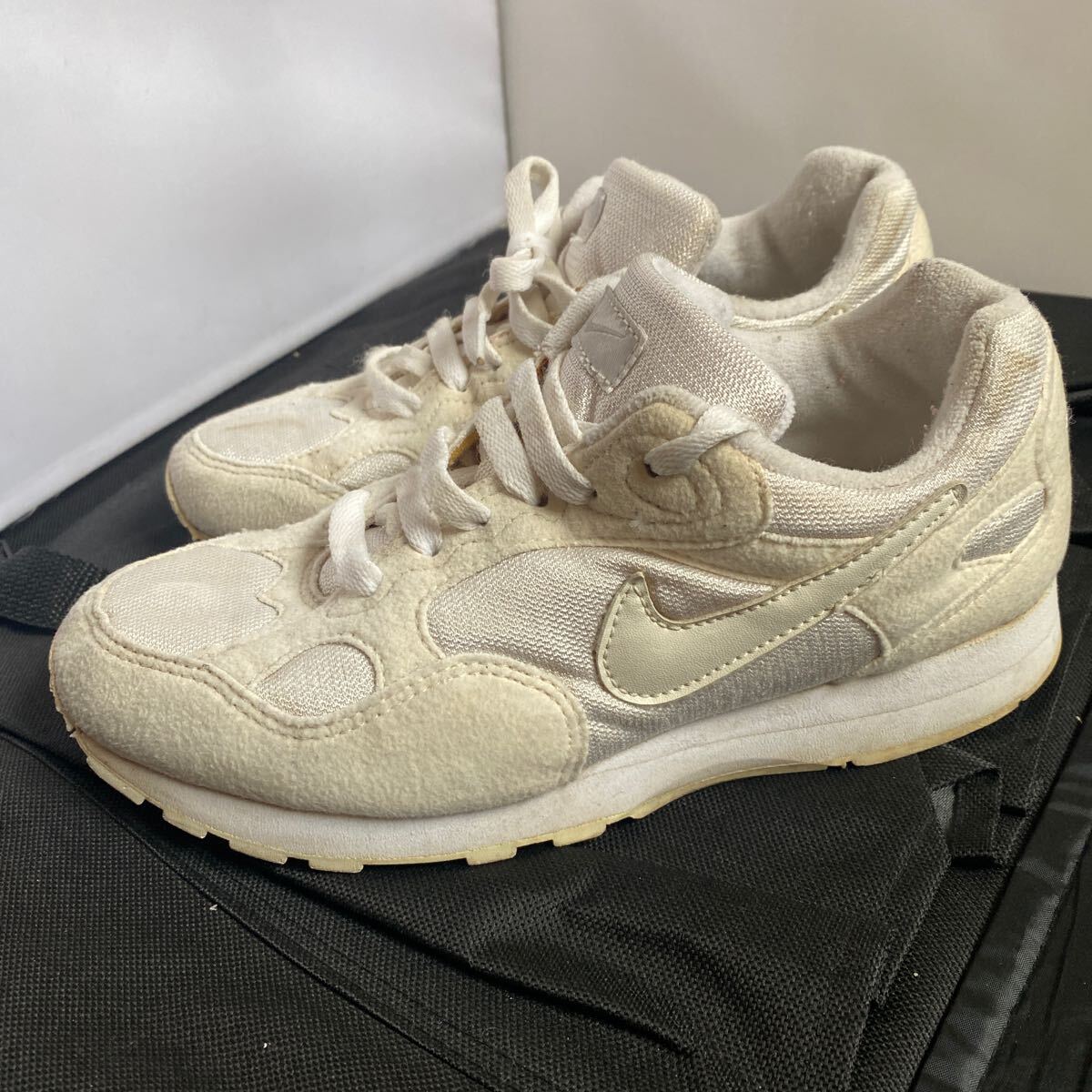 90S ビンテージ【24cm】NIKE SUSTAIN II BG WHITE ナイキ サステイン II BG ホワイト 98年製_画像2